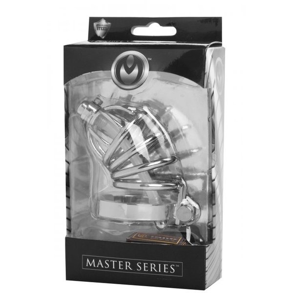 MASTER SERIES REPRESSOR LOCKING CHASTITY CAGE