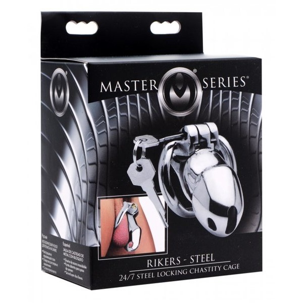 MS RIKERS 24/7 STEEL LOCKING CHASTITY CAGE