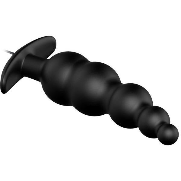 Pretty Love Vibrating Bead Butt Plug Black