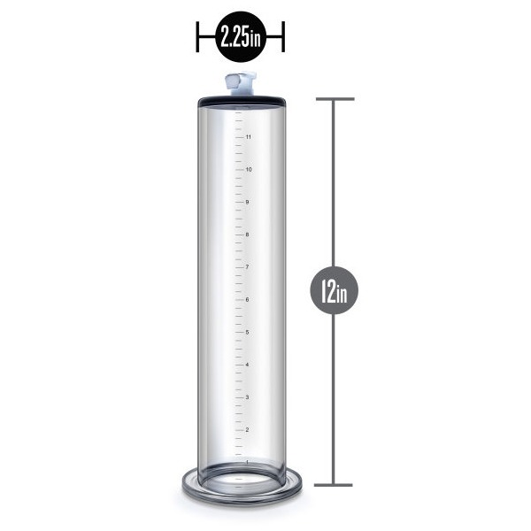PERFORMANCE 12 IN X 2.5 IN PENIS PUMP CYLINDER CLEAR