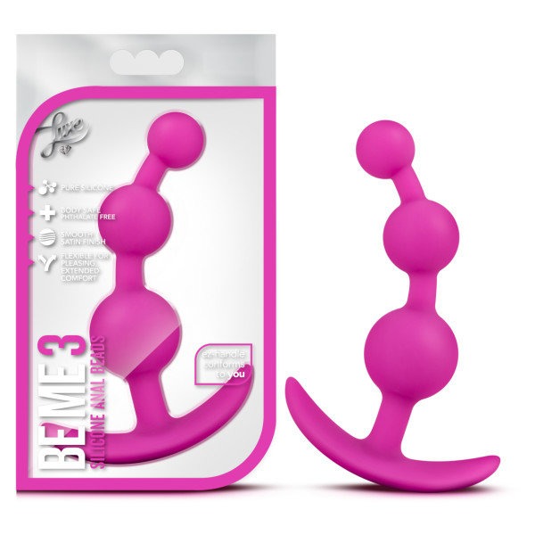 Luxe Be Me 3 Fuschia Anal Plug