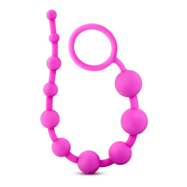 Luxe Silicone 10 Beads Pink