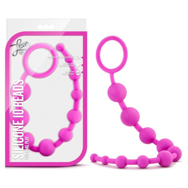 Luxe Silicone 10 Beads Pink