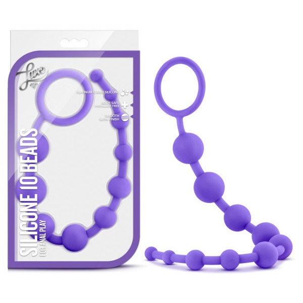 Luxe Silicone 10 Beads Purple