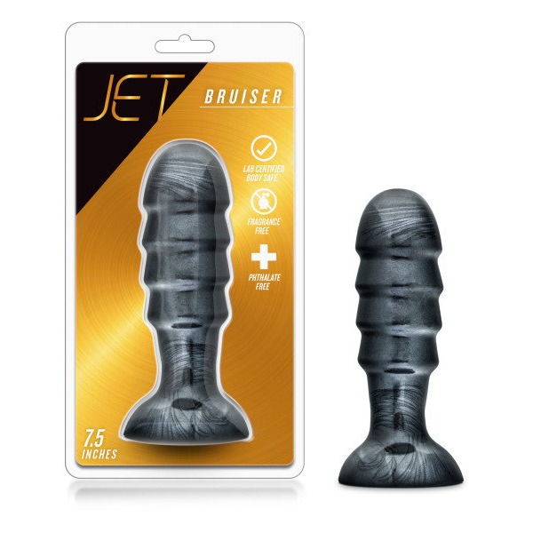 Jet Bruiser Carbon Metallic Black Butt Plug