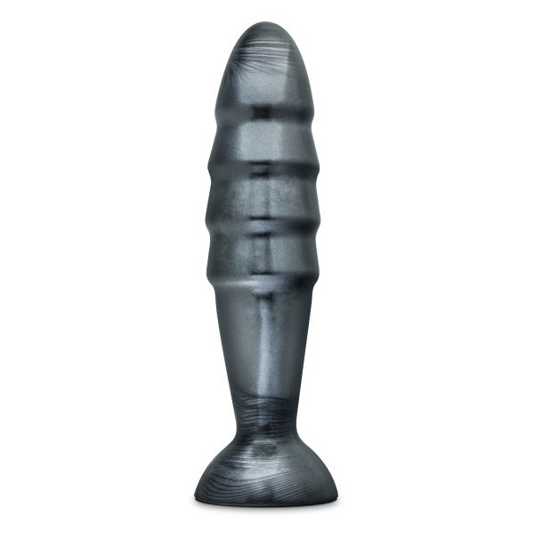 Jet Destructor Carbon Metallic Black Butt Plug