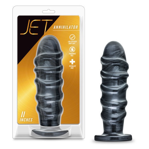 Jet Annihilator Carbon Metallic Black Butt Plug