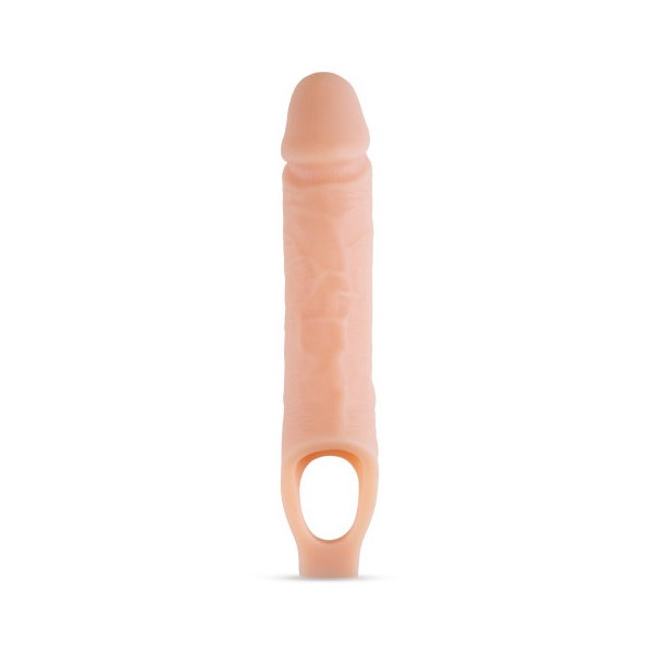 PERFORMANCE PLUS 10IN SILICONE COCK SHEATH PENIS EXTENDER VANILLA