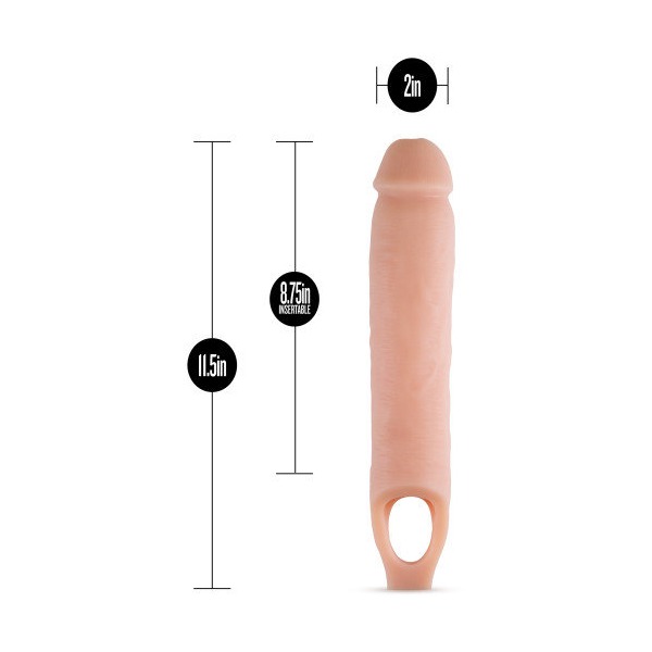 PERFORMANCE 11.5IN COCK SHEATH PENIS EXTENDER VANILLA