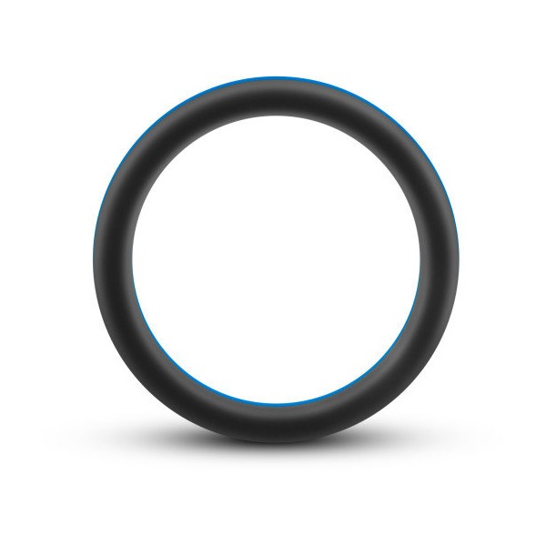 PERFORMANCE SILICONE GO PRO COCK RING BLACK/BLUE/BLACK