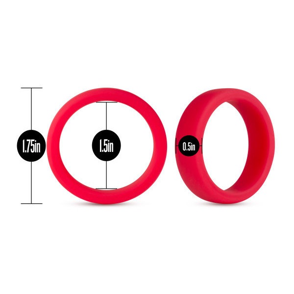 PERFORMANCE SILICONE GO PRO COCK RING RED