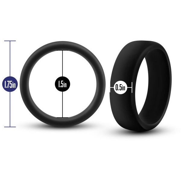 Performance Silicone Go Pro Cock Ring Black