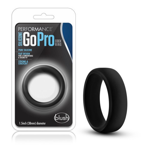 Performance Silicone Go Pro Cock Ring Black