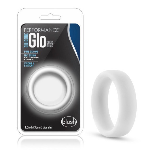 Performance Silicone Glo Cock Ring White Glow