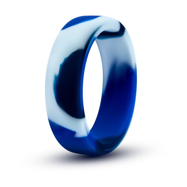 Performance Silicone Camo Cock Ring Blue Camoflauge