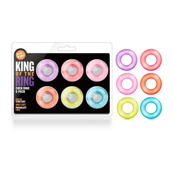 Play With Me King Of The Ring 6ct Cock Rings