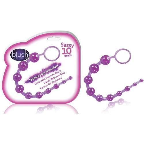 Sassy Anal Beads Purple