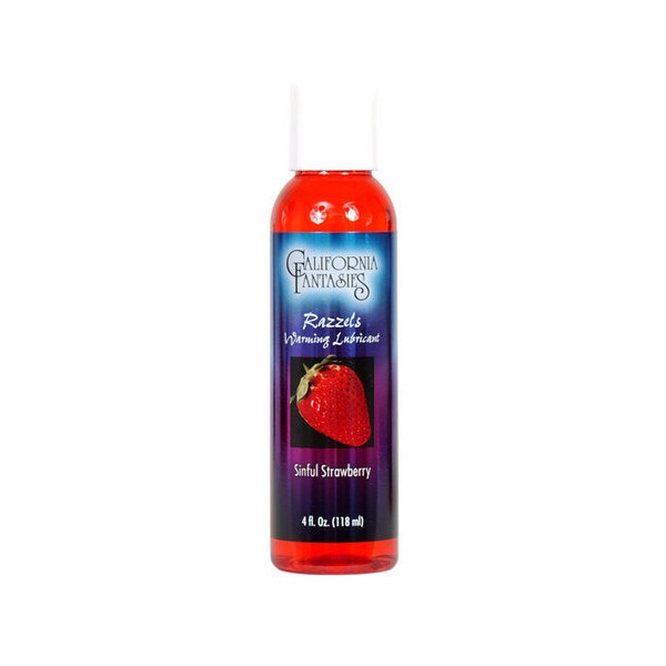 Razzels Strawberry Warming Lube 4 Oz