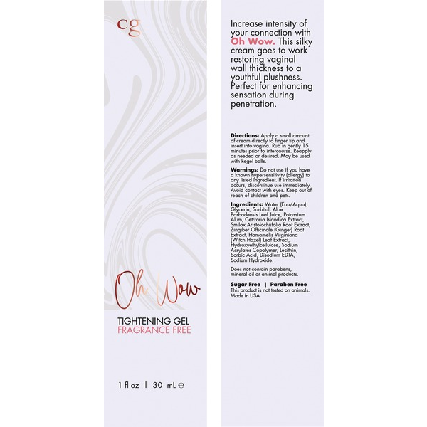 CGC OH WOW TIGHTENING GEL 1 FL OZ AU NATUREL