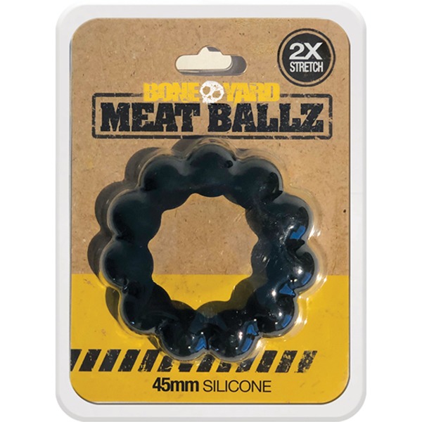 BONEYARD MEAT BALLZ 45MM COCK RING BLACK