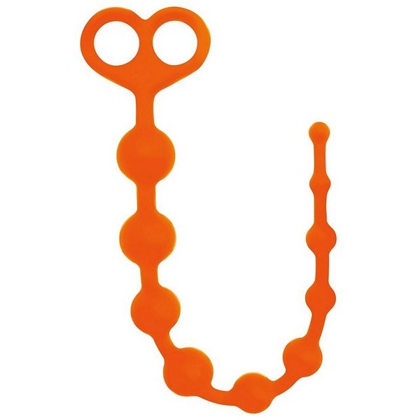 Rooster Perfect 10 Orange Anal Beads