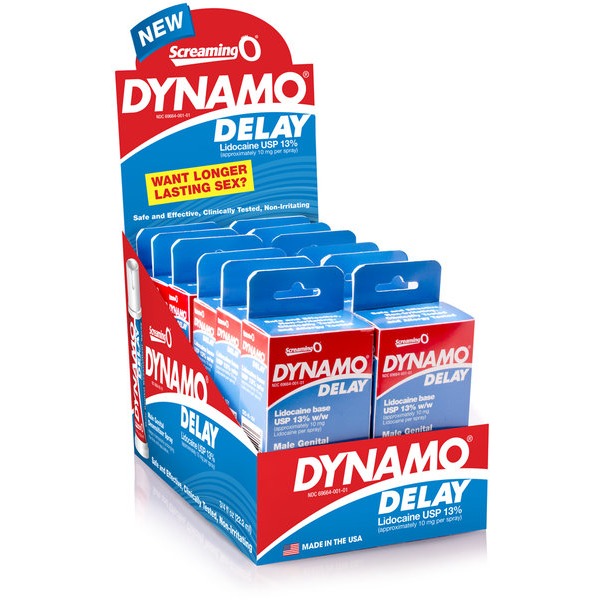 Dynamo Delay Spray 12 Pk Pop Box