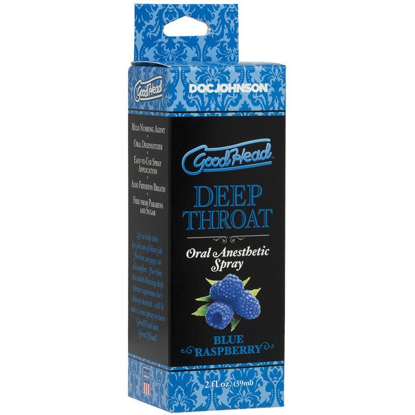 GOODHEAD DEEP THROAT SPRAY BLUE RASPBERRY 2 FL OZ