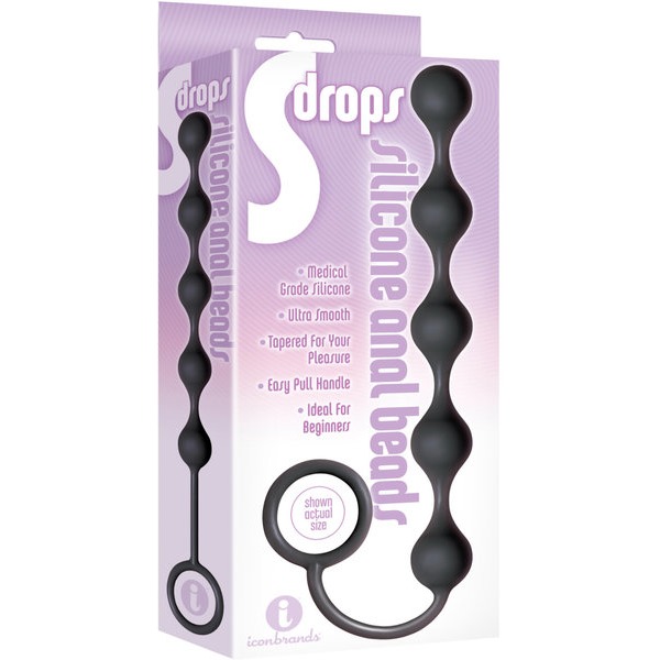 9's S Drops Silicone Anal Beads