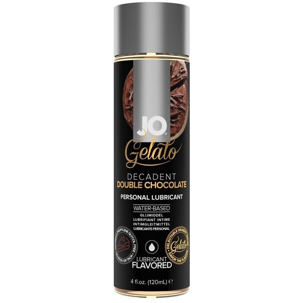 JO GELATO DECADENT DOUBLE CHOCOLATE WATER BASED LUBE 4 OZ