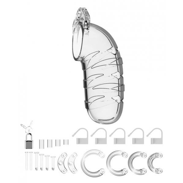 Mancage Chastity 5.5in Transparent Model 05