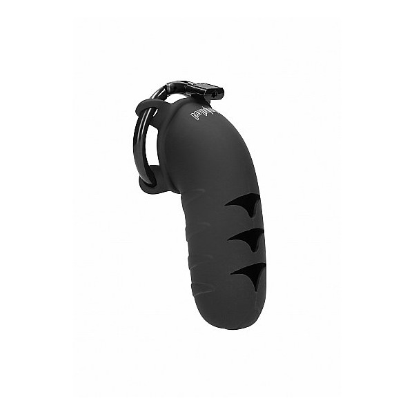 MANCAGE CHASTITY 5.3IN COCK CAGE SILICONE MODEL 09 BLACK