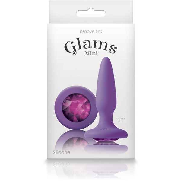 Glams Mini Purple Gem Butt Plug