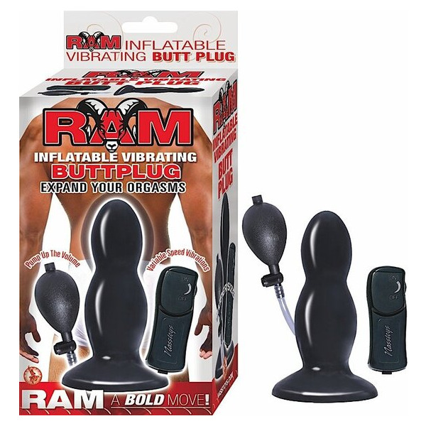 Ram Inflatable Vibrating Butt Plug