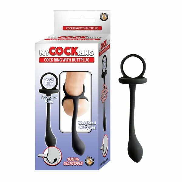 MY COCKRING COCKRING W/ BUTT PLUG BLACK