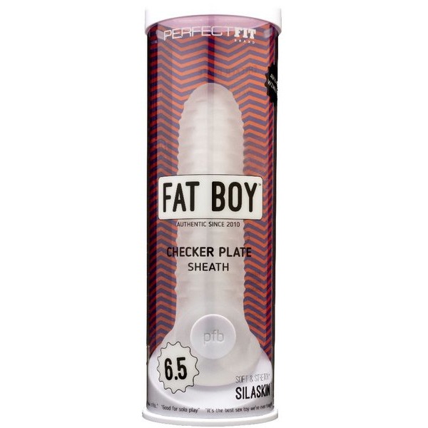 PERFECT FIT FAT BOY CHECKER BOX SHEATH 6.5IN CLEAR