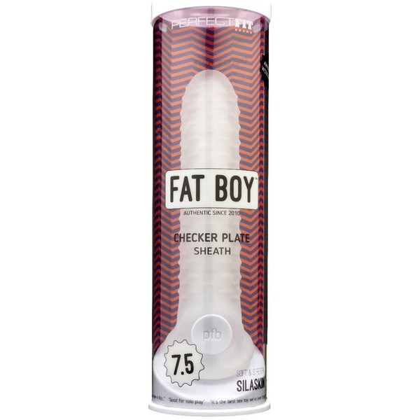 PERFECT FIT FAT BOY CHECKER BOX SHEATH 7.5IN CLEAR