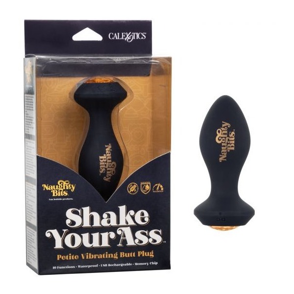 NAUGHTY BITS SHAKE YOUR ASS PETITE VIBRATING BUTT PLUG