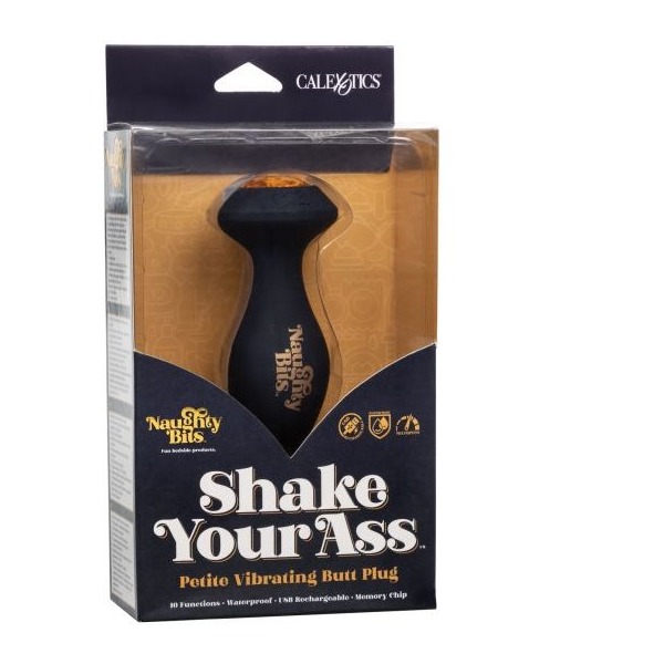 NAUGHTY BITS SHAKE YOUR ASS PETITE VIBRATING BUTT PLUG