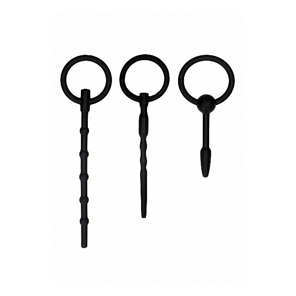 URETHRAL SOUNDING PLUG SET BLACK