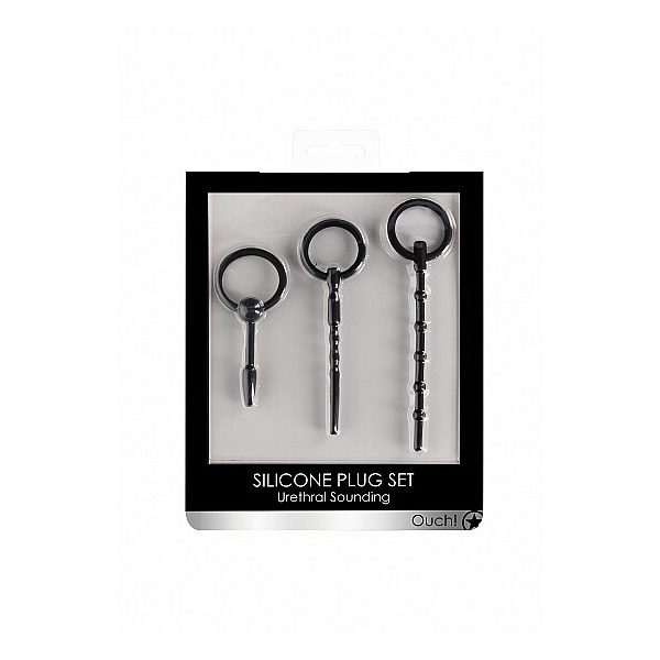 URETHRAL SOUNDING PLUG SET BLACK