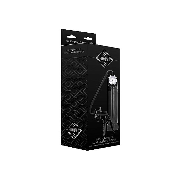 PUMPED ELITE PUMP W/ ADVANCED PSI GAUGE BLACK