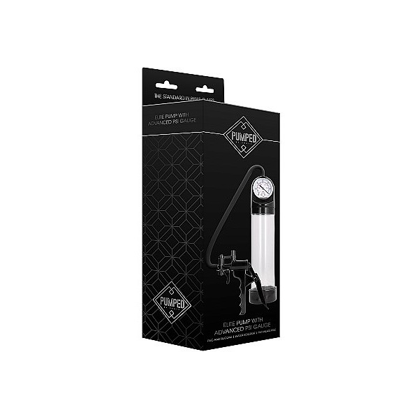 PUMPED ELITE PUMP W/ ADVANCED PSI GAUGE TRANSPARENT
