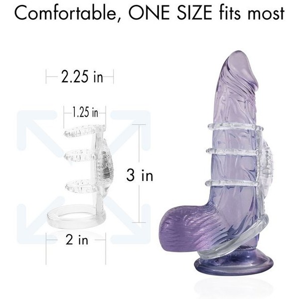 Doctor Love Zinger Vibrating Cock Cage Clear