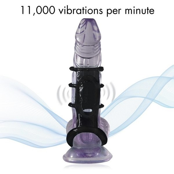 Doctor Love Zinger Vibrating Cock Cage Black