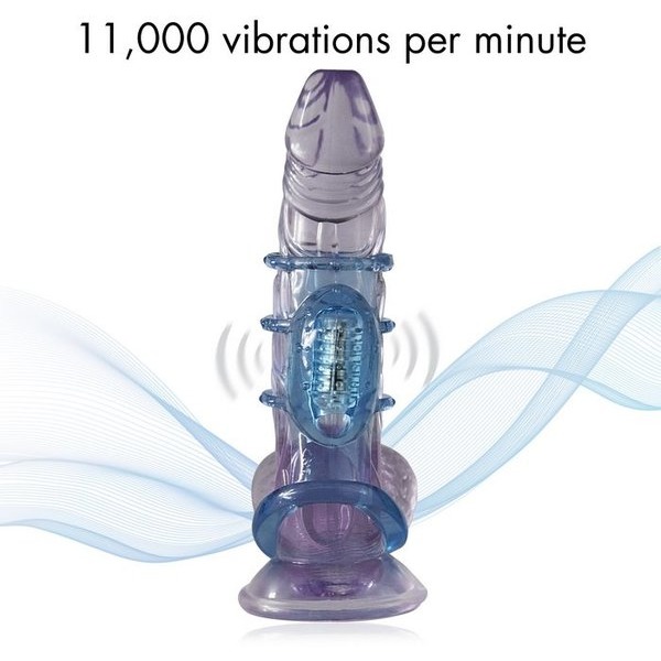 Doctor Love Zinger Vibrating Cock Cage Blue