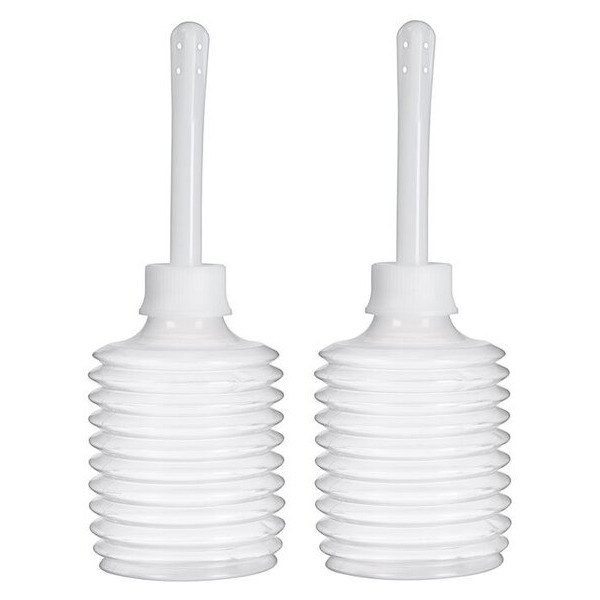 Cloud 9 Fresh + Portable Anal Enema Douche 3.3 Oz Ez Squeeze Bulb 2 Pack