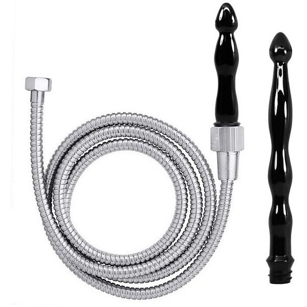 Cloud 9 Fresh + Deluxe Anal Enema Premium Shower Kit W/ 2 Tips & 6 Ft Stainless Steel