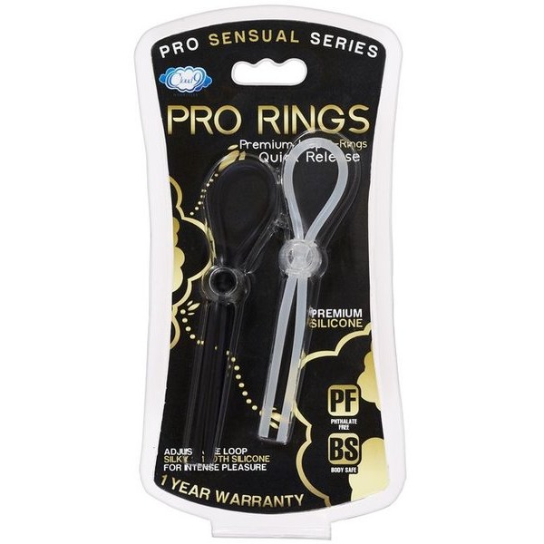 Pro Sensual Quick Release Loop Cock Ring 2 Pack