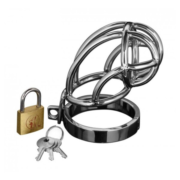 Master Series Captus Stainless Steel Chastity Cage