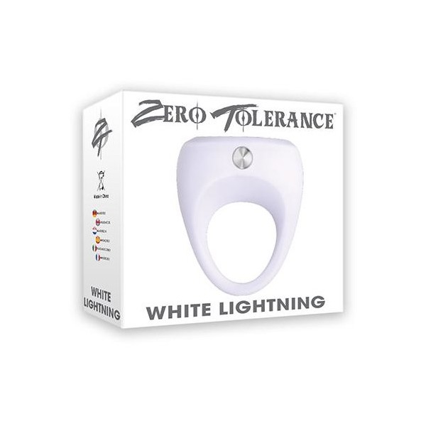 ZERO TOLERANCE WHITE LIGHTNING VIBRATING COCK RING